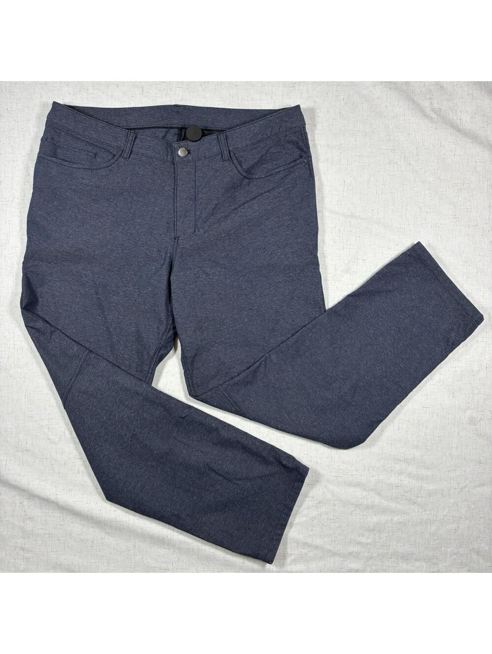 Lululemon Jean Pants Mens 36 Blue Heather ABC 5 Pocket Cotton Blend LM5608S